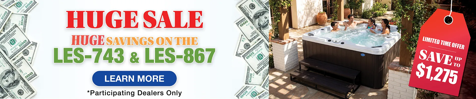 Calspas hot tub being used in a family setting - Rosario